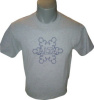 T-shirt with Alta flake on front in grey, navy or black